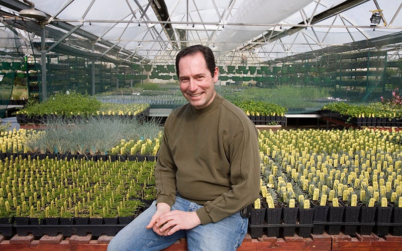 David Salman in the Greenhouse